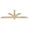 Ekena Millwork Redmond Rough Sawn Timber Gable Bracket, Douglas Fir, 72"W x 21"H x 4"D x 4"F, 7/12 Pitch GBW072X21X0404RED00RDF - alternate 1